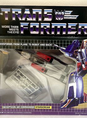 变形玩具金刚G1 红蜘蛛 86动画版 飞机 全新盒装玩具未拆封