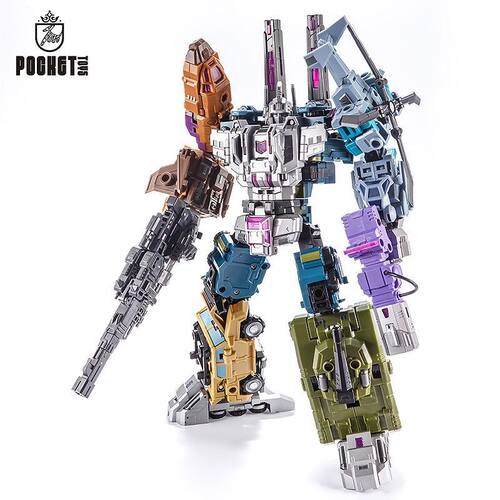 G1变形玩具金刚 PT-05混天豹 五合体战车队 小比例 口袋战争玩具