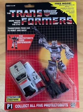 变形玩具金刚 G1 动画1984 警车 组合合体 单个装全新未拆封