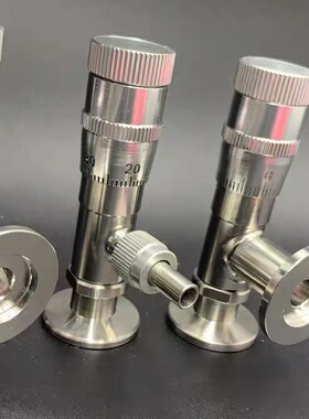 GW JT不锈钢真空流量调节针阀高真空微调阀 手动控制气体流量KF25