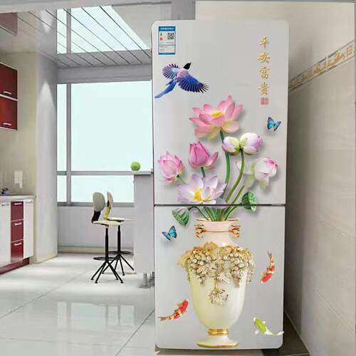 冰箱贴纸装饰翻新可移除花瓶贴画
