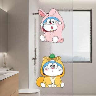 卡通可爱叮当猫贴纸益智个性可爱卡通墙贴画房间装饰网红宝宝粘贴