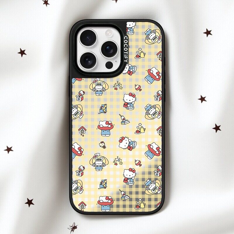 HelloKitty猫2.0ins少女可爱镜面15适用苹果16ProMax手机壳iPhone case16全包12新款1