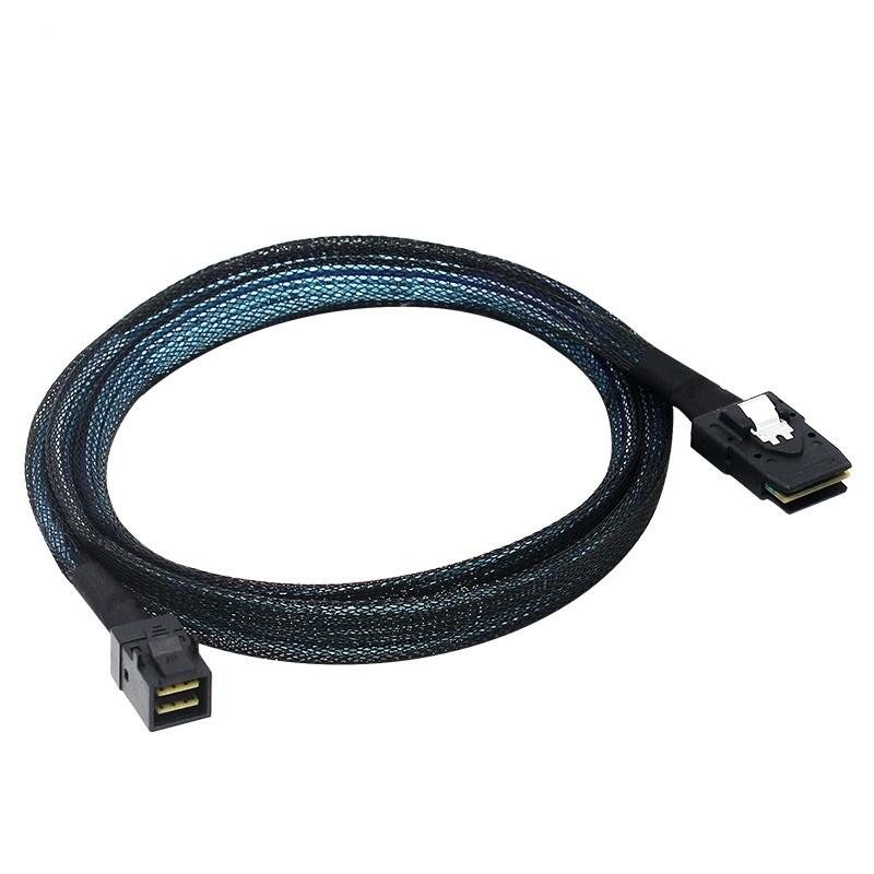 Mini sas HD转接线SFF8643转SFF8087服务器主板SAS背板硬盘连接线