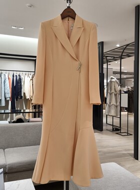 韩国直邮代购 美夏MICHAA 23春新款修身收腰鱼尾连衣裙MIN1WOP020