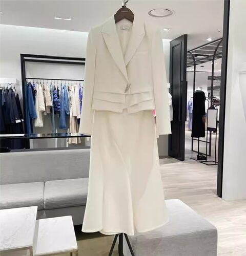 韩国代购 美夏MICHAA女装23秋 短外套半身裙套装MIN9WJK100