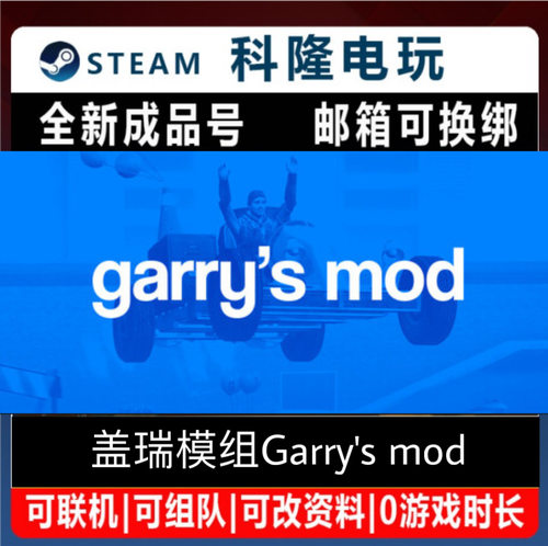 PC正版 Steam游戏 盖瑞模组Garry's mod 全新0时长成品号自动秒发