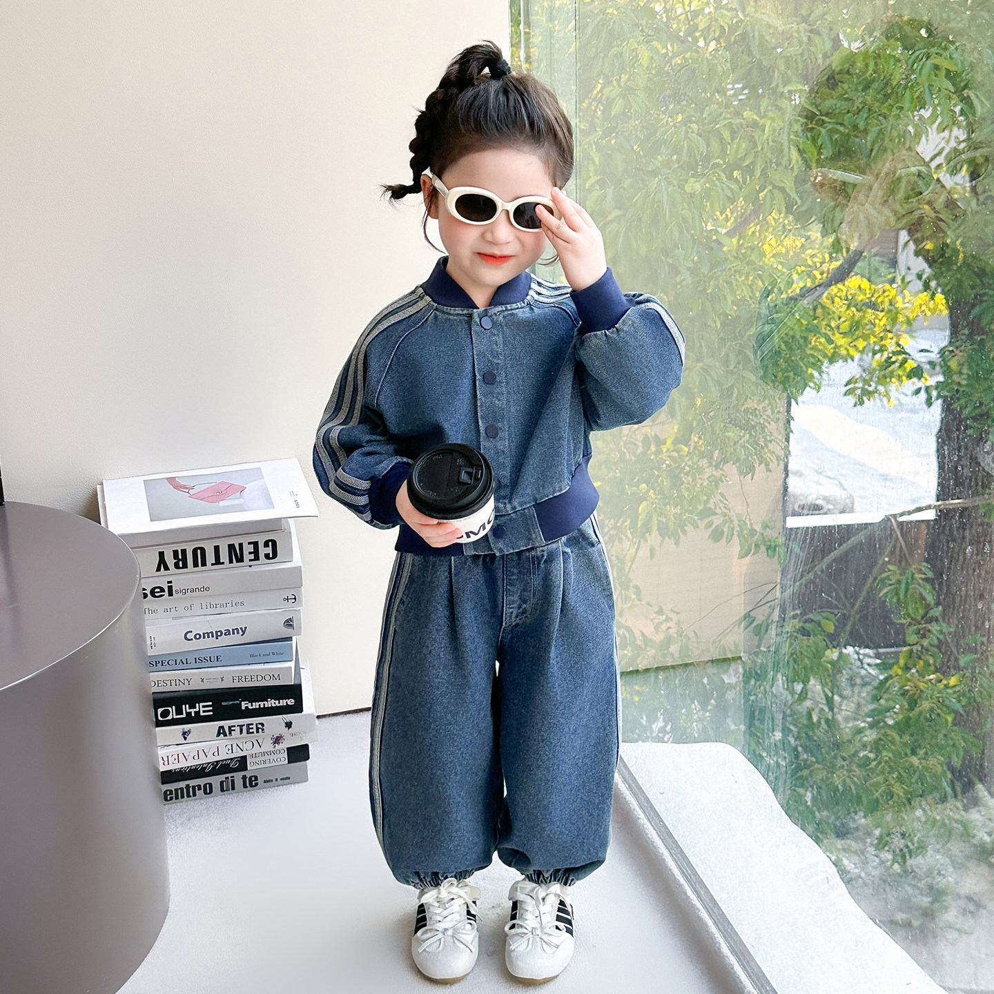 2026新款女童春秋棒球服套装潮品