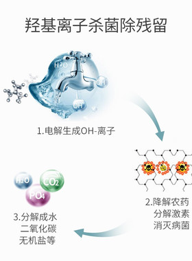 德国果蔬清洗机净化器消毒机家用洗菜水果肉食材杀菌去除农药残留