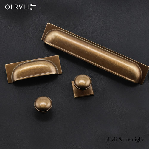 olrvli柜门美式法式古铜色拉手