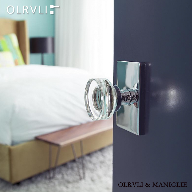 olrvli美式简约水晶卫生间门锁
