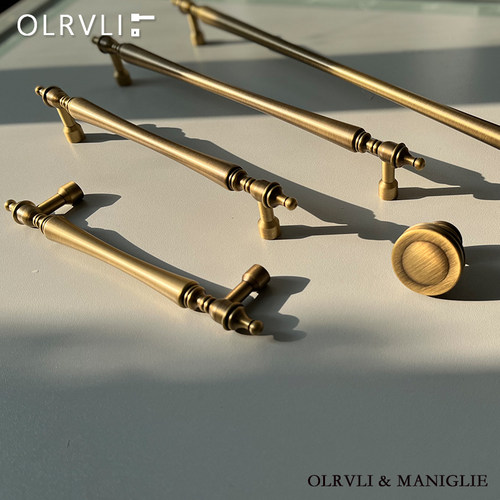 olrvli复古古铜色加长美式拉手