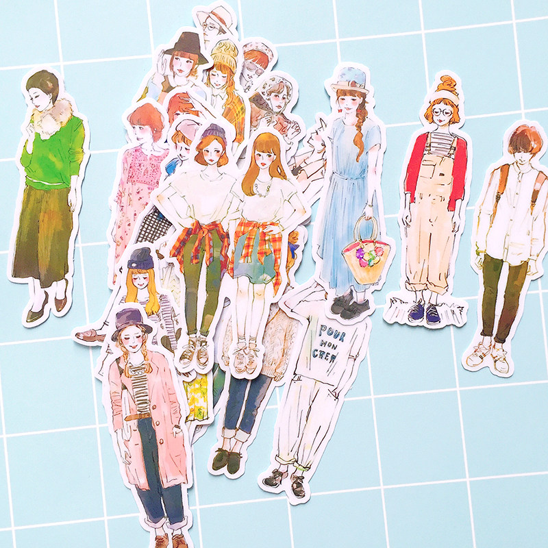 森系手帳素材複古貼紙手賬工具雜志風穿搭 記事本相冊日記DIY在類目 電子詞典/電紙書/文化用品, 紙張本冊, 貼紙中 - 來自Buy2taobao.com提供專業的淘寶代購服務