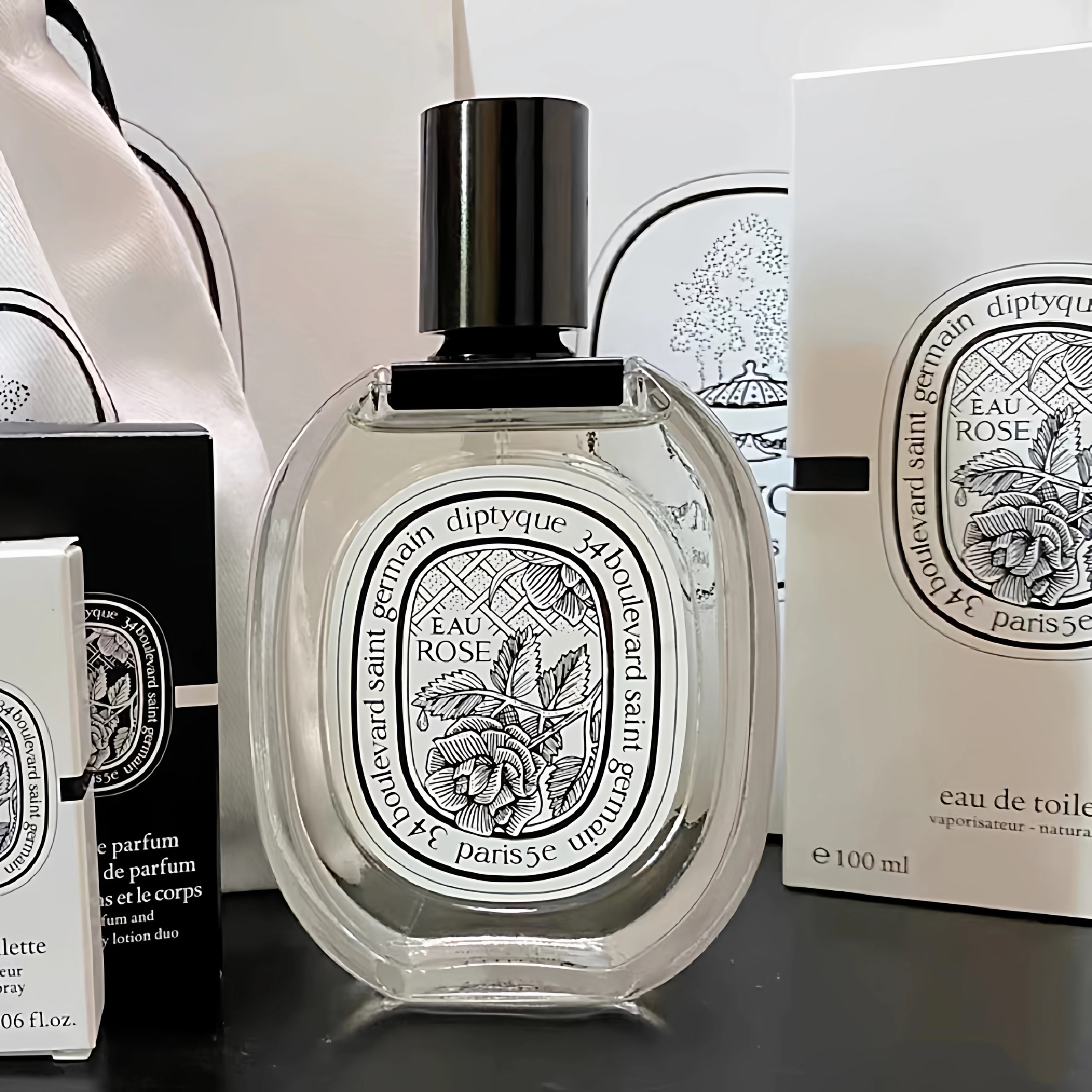 蒂普提克Diptyque檀道无花果杜桑水中影玫瑰东京柑橘纸上50 100ml