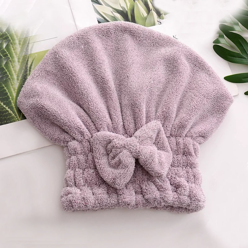 加厚蝴蝶结干发帽吸水速干保暖