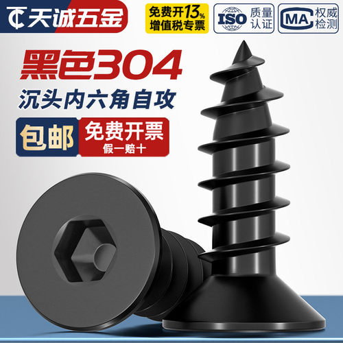 【全网热销】黑色304不锈钢螺丝