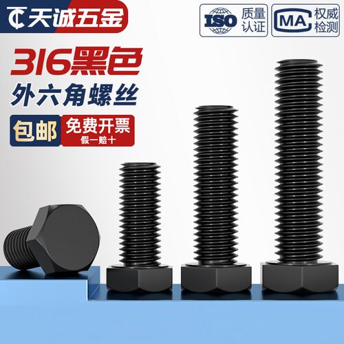 【全网热销】黑色316不锈钢螺丝