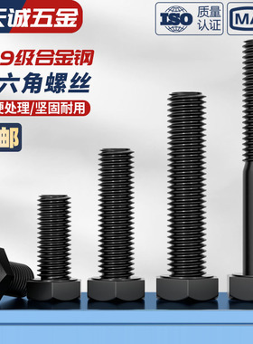 M39-M64 10.9级外六角螺丝高强度螺栓加长螺钉螺杆M42M45M48M52mm