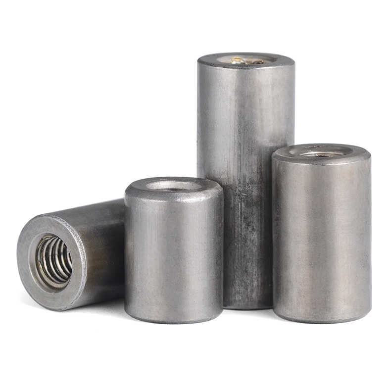 铁本色加长连接圆螺母