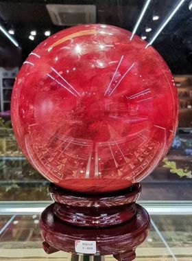 厂家直销天然朱砂球原石