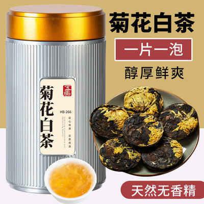 五虎菊花白茶正宗福鼎菊花养生茶