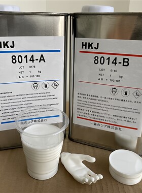 8014纯白色手办硅胶模具