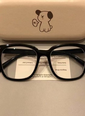 大框素颜神器黑框眼镜女韩版潮近视眼镜框ins风大脸显瘦可配度数