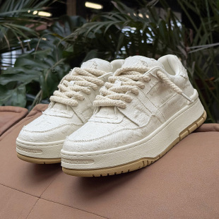 鞋子男款2026新款透气运动休闲布鞋情侣高级感板鞋潮流百搭小白鞋