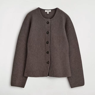 C家女装 标准版型收腰针织开衫毛衣2025秋季新品外套1294201002