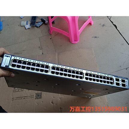 思科cisco WS-C3750-48TS-S 48口百兆网·议价商品