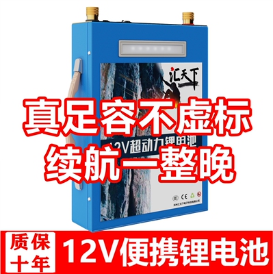 12V锂电池大容量国标便携三元