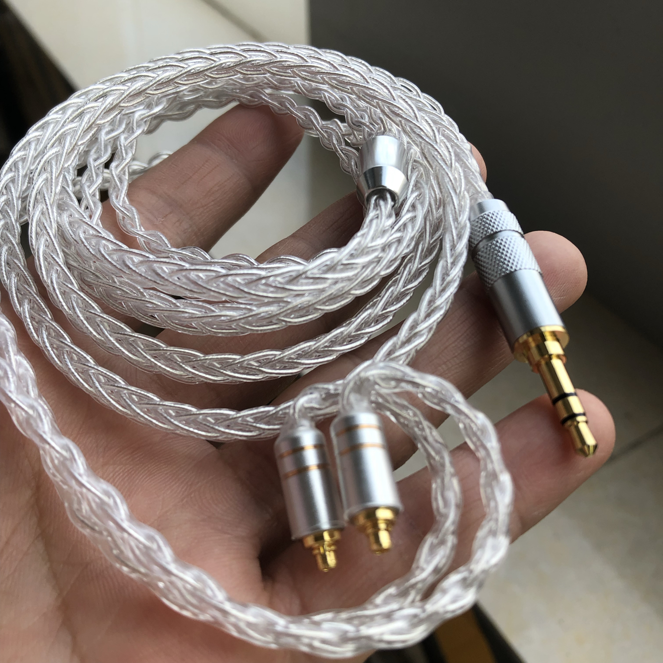 德聆格mmcx通用适用ie200 IE300 IE900 AKG N5005银耳机升级线