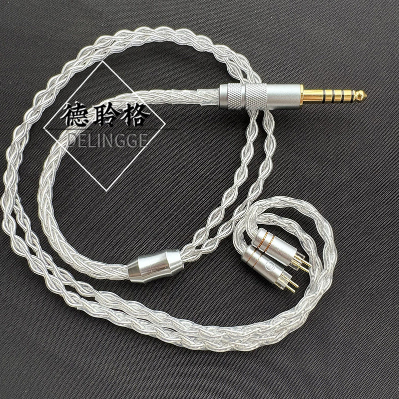 德聆格 DIY蓝牙接收器专用短线 35CM 定制MMCX插针0.78 耳挂45cm