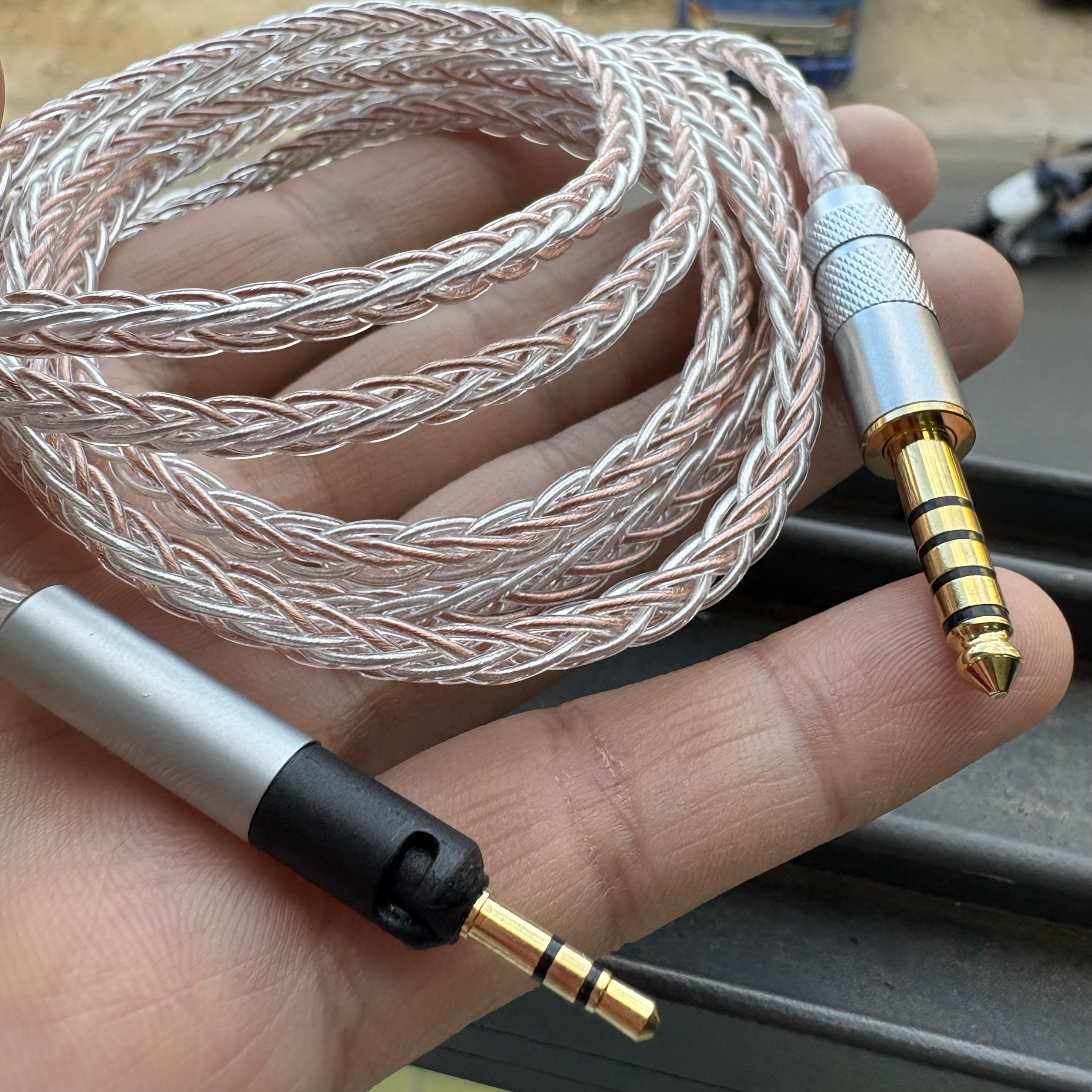 德聆格铜银HD598 hd560s hd400pro hd558 hd518 hd620s耳机升级线