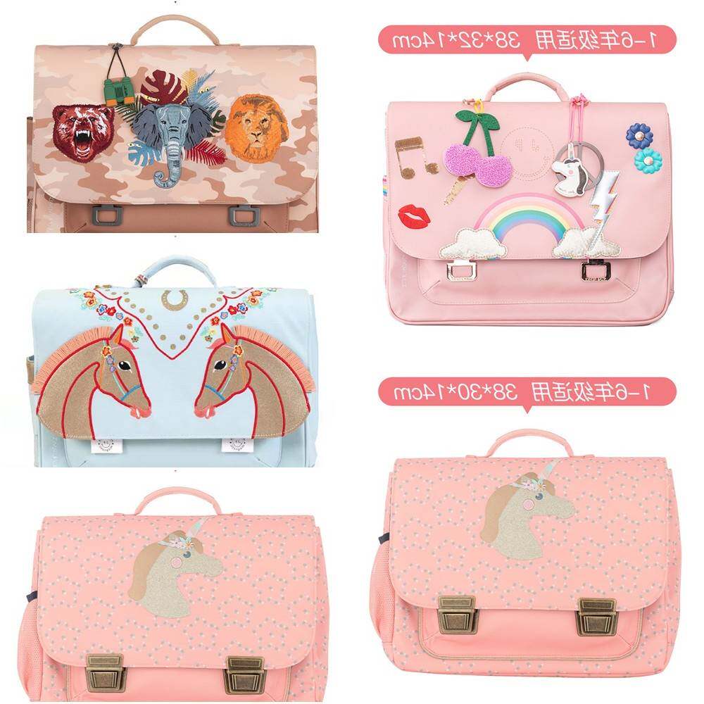 JeunePremier/比利时儿童书包男女孩开学背包小学生JP横版双肩包