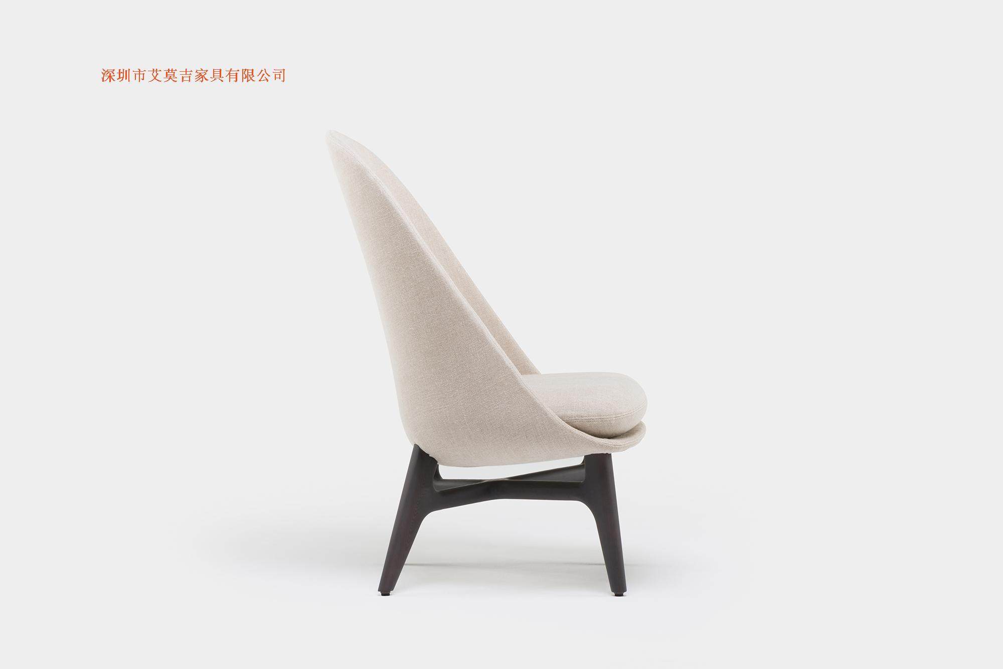 solo lounge chair Northern Europe leisure time solid wood Fabric art Genuine leather Sample room Caféin the Residential furniture , Class Seats , Chairs , Sofa chair  category - from Buy2taobao.com to provide professional Taobao agent buy service
