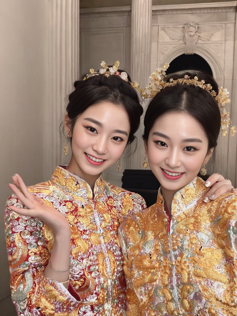 褂皇后龙凤褂出租手工中式结婚新娘龙凤裙褂礼服秀禾婚服嫁衣租赁