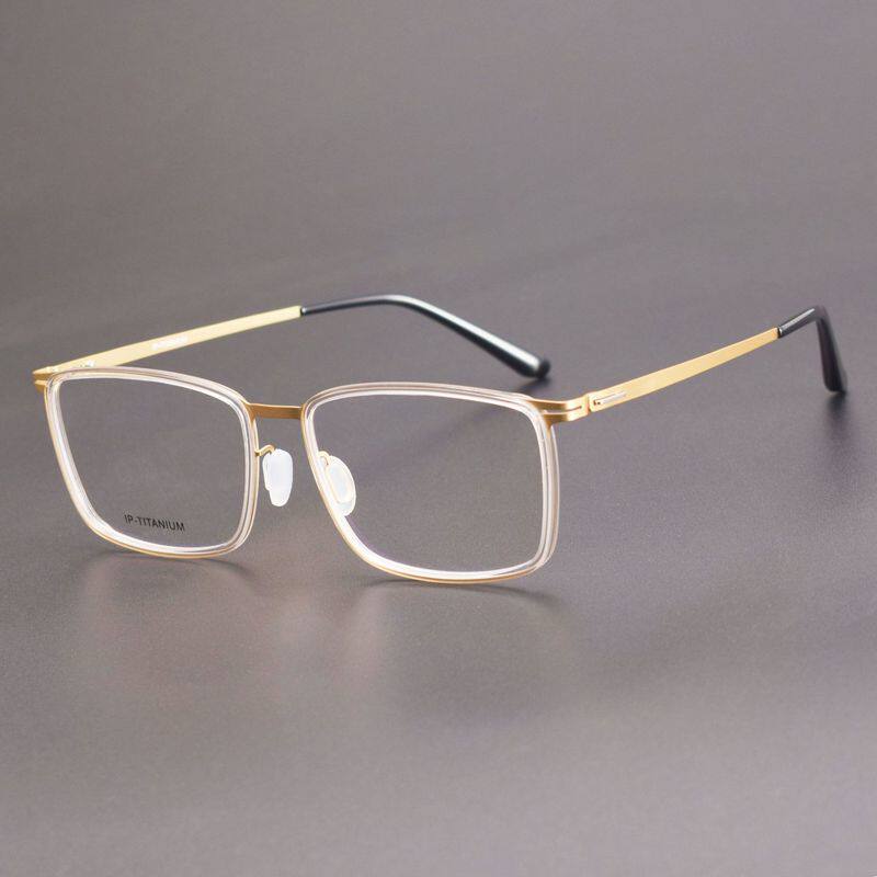 9664林德LIND伯格BERG同款方框防蓝光 可配度数男女近视眼镜框架