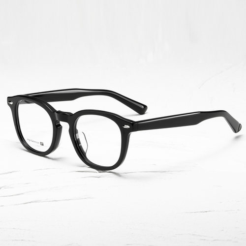NN123 large black Handmade prescription eyeglasses frame