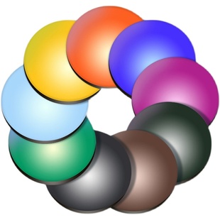 太阳镜定制染色偏光炫彩近视防紫外线抗辐射七彩墨镜非球面镜片