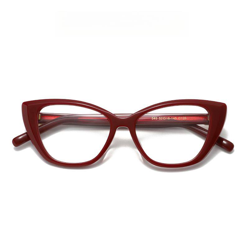 GENTLE性感猫眼板材眼镜架545可配近视镜片板材双色镜框MONSTER女