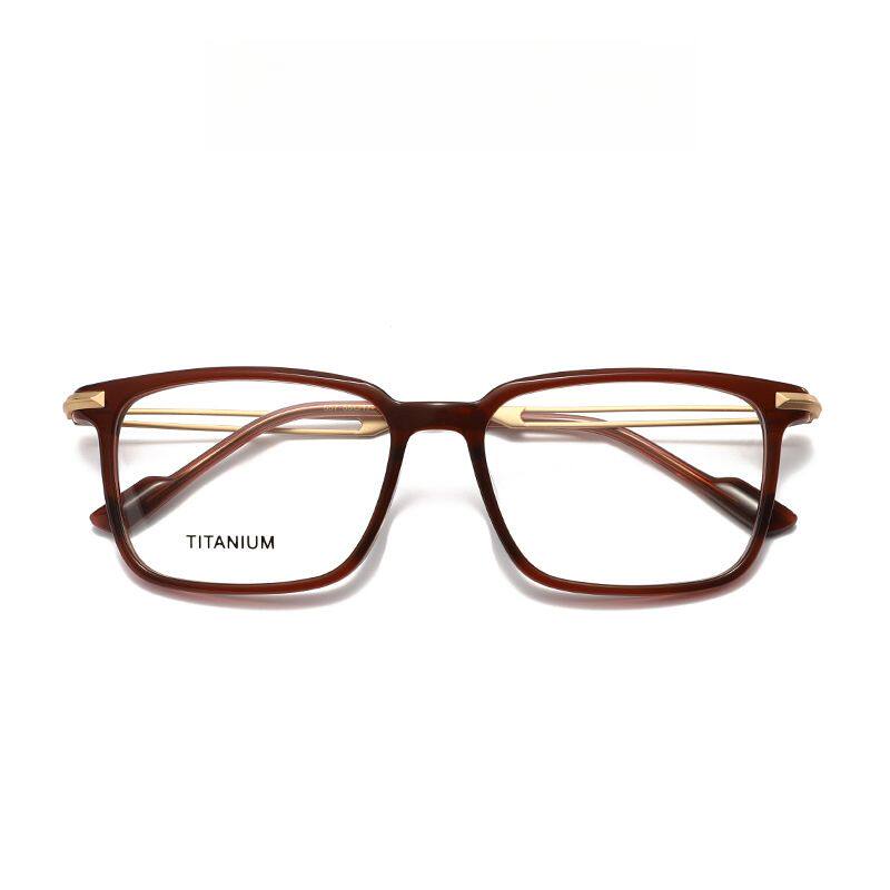 2026年新款运动男款大号方框眼镜板材钛镜架557大牌品质深圳产