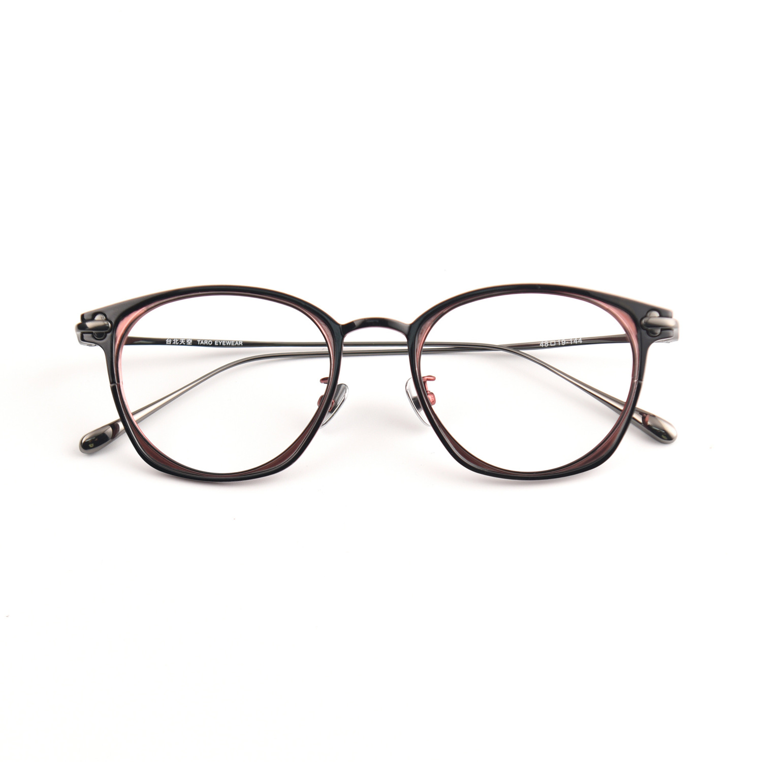 德国沃尔夫冈同款jux双色纯钛女士眼镜架近视防蓝光BYWP眼镜框