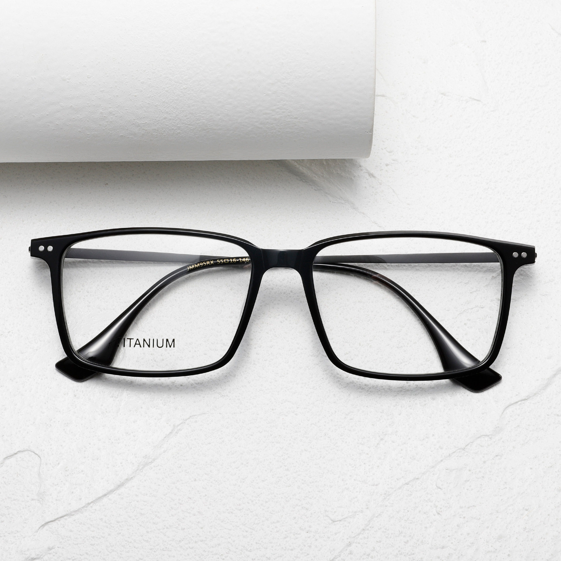 JACQUES同款JMM眼镜框95RX板材Marie男士大号方形近视镜架Mage