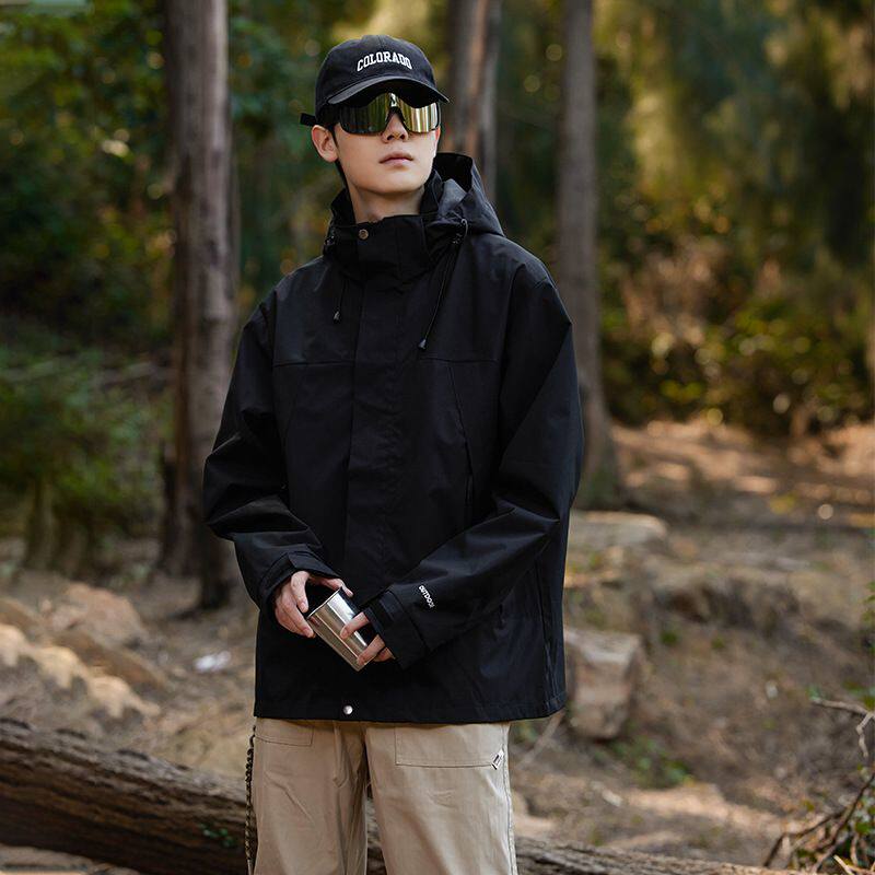 战地苏罗春秋男款风衣防风夹克宽松大码青年运动外套学生上衣