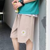 2021夏季短款港风男小雏菊印花宽松直筒短裤XZ229-1K01P20，男装休闲裤，星座301A-2