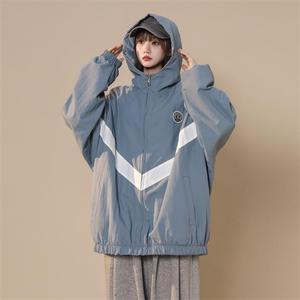 2023中性风连帽防风涂层休闲百搭夹克 XZ229-1 WT102  P98 控138图片