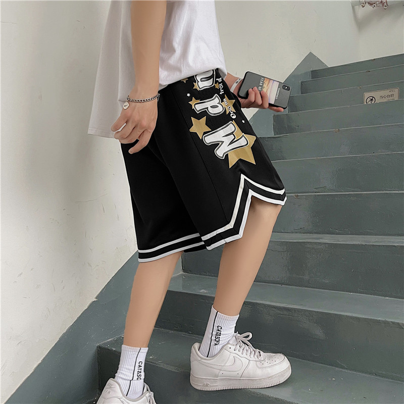 2021夏季港风男个性印花透气百搭宽松直筒短裤XZ229-1K05P35,男装休闲裤,星座301A-2