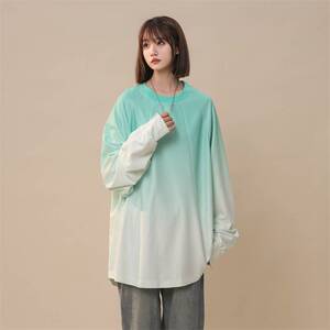 华夫格拼接卫衣宽松大码渐变中性风外套 XZ229-1 WY006 P60 控85图片