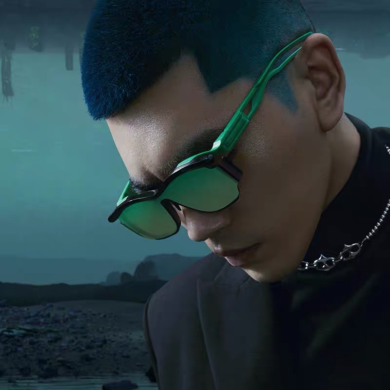 2024年新款户外型运动墨镜男新款骑行防风沙镜跑步韩版太阳眼镜女